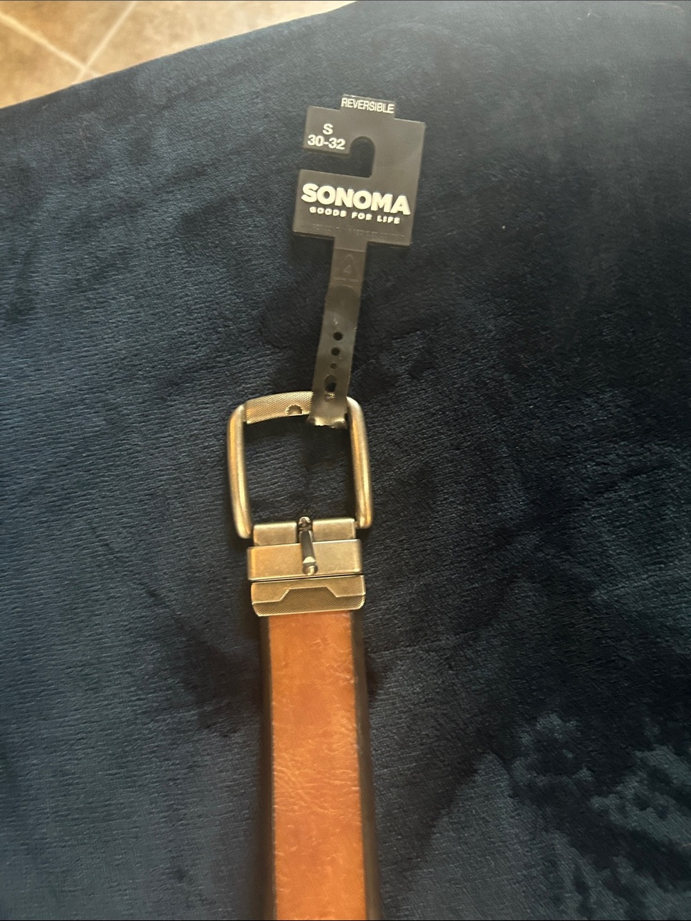SONOMA Men's Reversible Leather Belt in Brown and Black